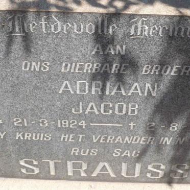 STRAUSS Adriaan Jacob 1924-1965