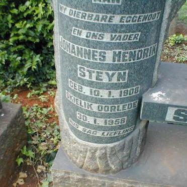 STEYN Johannes Hendrik 1908-1958