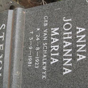 STEYN Anna Johanna Maria ne VAN SCHALKWYK 1923-1981