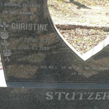 STUTZER Christine 1933-1995