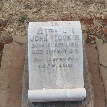 STOCKER John 1910-1935