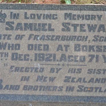 STEWART Samuel -1921