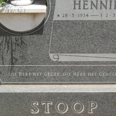 STOOP Hennie 1934-1986