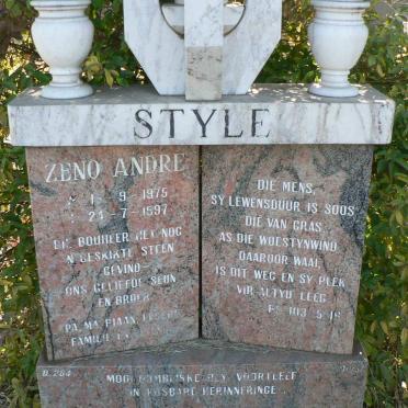 STYLE Zeno André 1975-1997