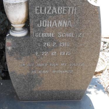 STEYN Elizabeth Johanna nee SCHOLTZ 1916-1975