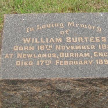 SURTEES William 1855-1890