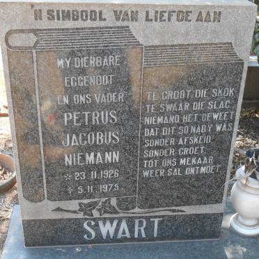 SWART Petrus Jacobus Niemann 1926-1975 