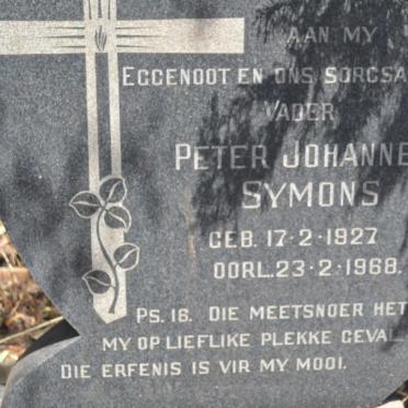 SYMONS Peter Johannes 1927-1968
