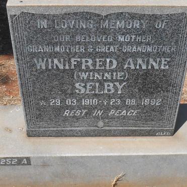 SELBY Winifred Anne 1910-1992
