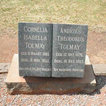 TOLMAY Andries Theodorus 1875-1953 &amp; Cornelia Isabella 1885-1955