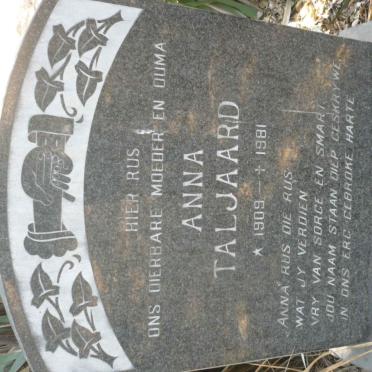 TALJAARD Anna 1909-1981