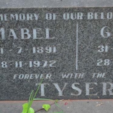 TYSER Mabel 1891-1972 :: TYSER Grace 1896-1981