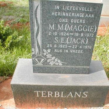 TERBLANS S.E. 1925-1976 &amp; M.M. 1924-1972