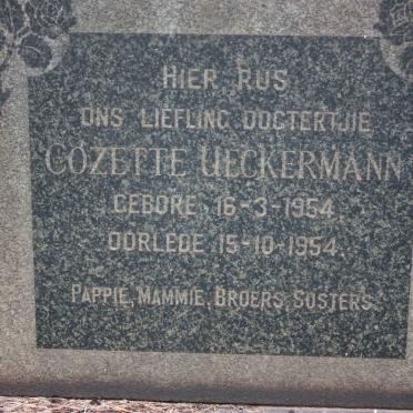UECKERMANN Cozette 1954-1954