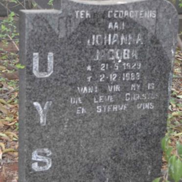 UYS Johanna Jacoba 1929-1983