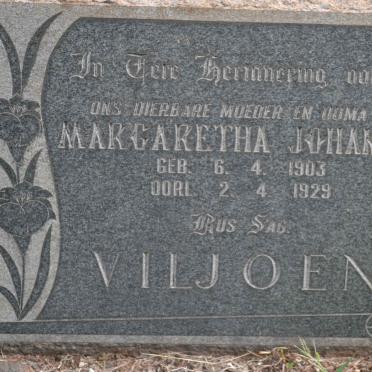 VILJOEN Margaretha Johanna 1903-1929