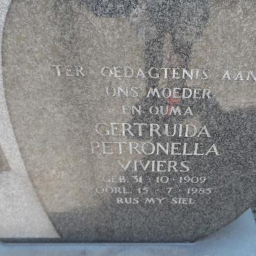 VIVIERS Gertruida Petronella 1909-1985