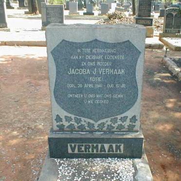 VERMAAK Jacoba J. -1941