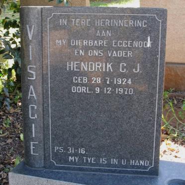 VISAGIE Hendrik C.J. 1924-1970