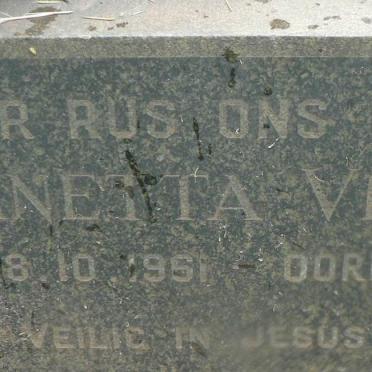 VENTER Janetta 1961-1963