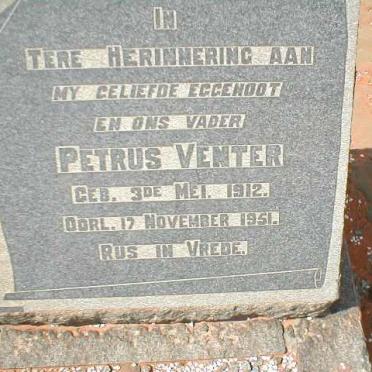 VENTER Petrus 1912-1951