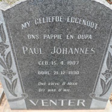VENTER Paul Johannes 1907-1990