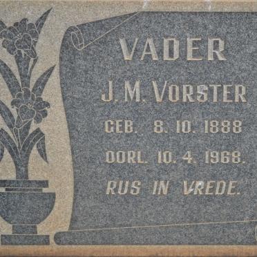VORSTER J.M. 1888-1968