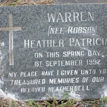 WARREN Heather Patricia nee ROBSON -1992