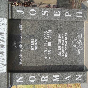 WILLIAMS Norman Joseph 1965-2001