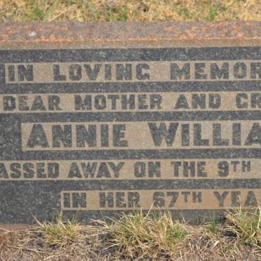 WILLIAMS Annie -1944