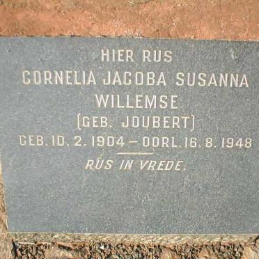 WILLEMSE Cornelia Jacoba Susanna nee JOUBERT 1904-1948