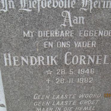 WESTHUIZEN Hendrik Cornelius, van der 1946-1982