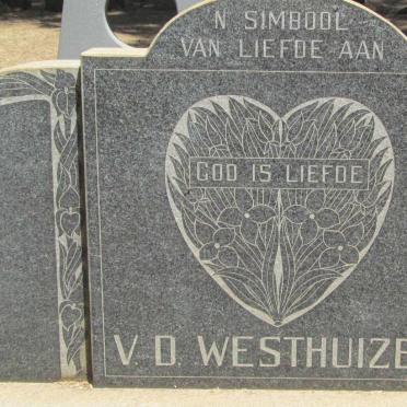 WESTHUIZEN Nicolaas Hendrik, v.d. 1891-1969 &amp; Louisa Francis 1896-1980