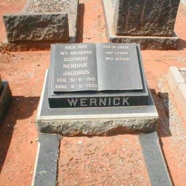 WERNICK Hendrik Jacobus 1910-1953