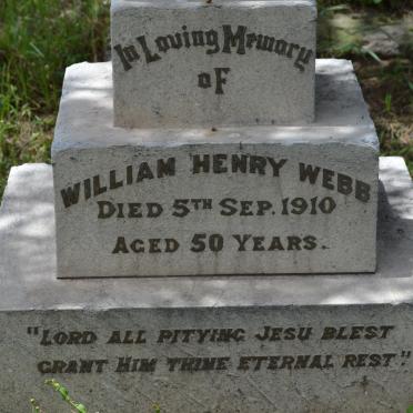 WEBB William Henry -1910