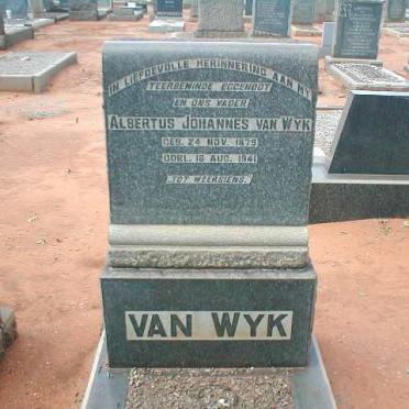 WYK Albertus Johannes, van 1879-1941