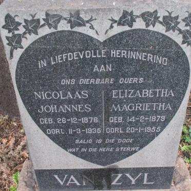 ZYL Nicolaas Johannes, van 1876-1935 &amp; Elizabetha Magrietha 1879-1955
