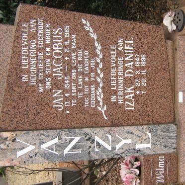 ZYL Jan Jacobus, van 1946-1985 :: VAN ZYL Isak Daniel 1947-1996