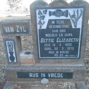 ZYL Bettie Elizabeth, van 1892-1975