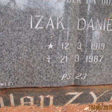 ZYL Izak Daniel, van 1919-1987