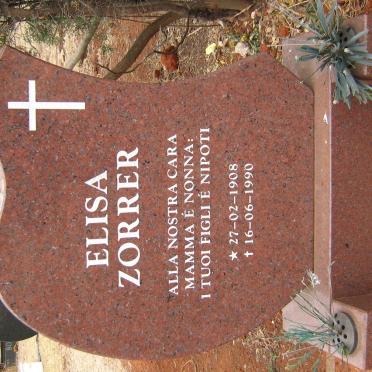 ZORRER Elisa 1908-1990