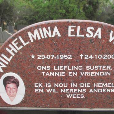 ZYL Wilhelmina Elsa, van 1952-2008