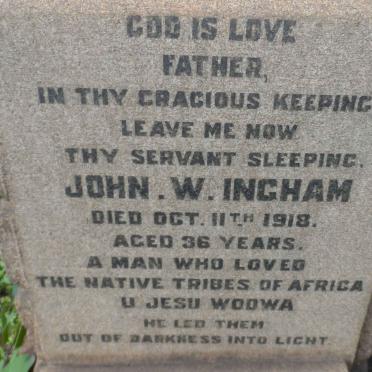 INGHAM John W. -1918