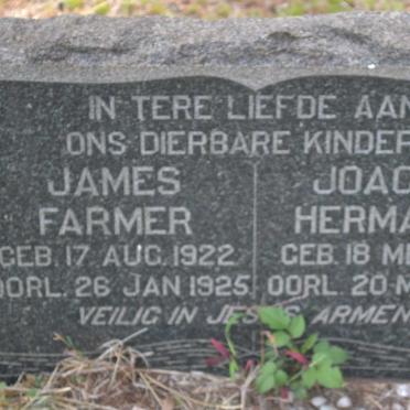 ? James Farmer 1922-1925 :: ? Joachim Hermanus 1925-1925