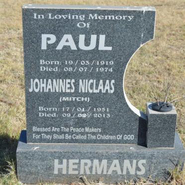 HERMANS Paul 1919-1974 :: HERMANS Johannes Niclaas 1951-2013