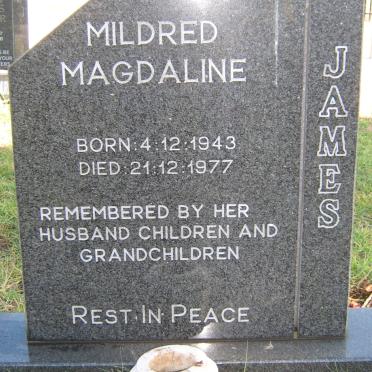 JAMES Mildred Magdaline 1943-1977