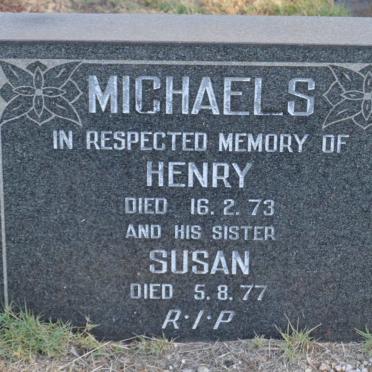 MICHAELS Henry -1973 :: MICHAELS Susan -1977