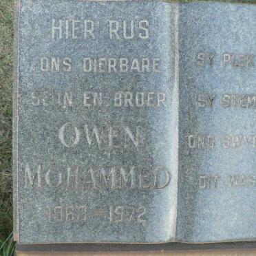 MOHAMMED Owen 1963-1972