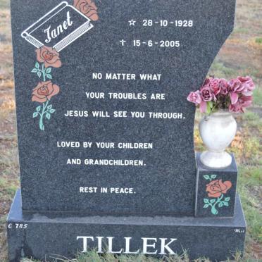 TILLEK Janet 1928-2005