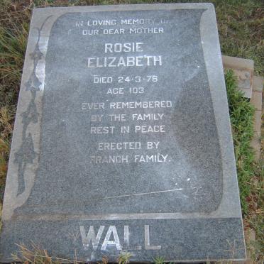 WALL Rosie Elizabeth -1976